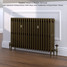 CI-RC660-20-MET-OLD-GOLD-LS01 - Richmond 4 Column Victorian Cast Iron Radiator H660mm x W1764mm CI-RC660-20-MET-OLD-GOLD-LS01 - Richmond 4 Column Victorian Cast Iron Radiator H660mm x W1764mm